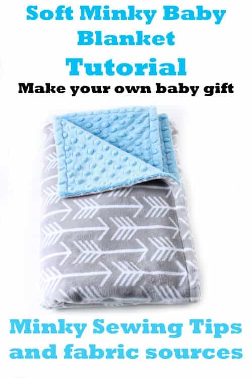 baby blanket tutorial - minky blanket tip -amorecraftylife.com