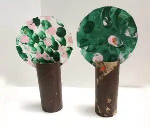 cherry blossom spring tree craft - amorecraftylife.com #crafts #kidscraft #craftsforkids