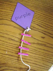 kite color match activity - kite crafts for kids- spring kid crafts-  kid crafts - amorecraftylife.com #preschool 