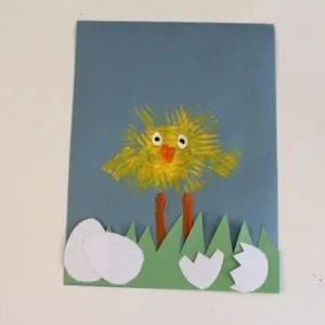 chick craft - easter craft - spring craft - crafts for kids- kid crafts - amorecraftylife.com #preschool