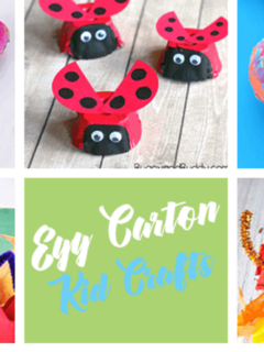 egg carton Kid Crafts- earth day kid craft - woodland amorecraftylife.com #kidscrafts #craftsforkids #preschool