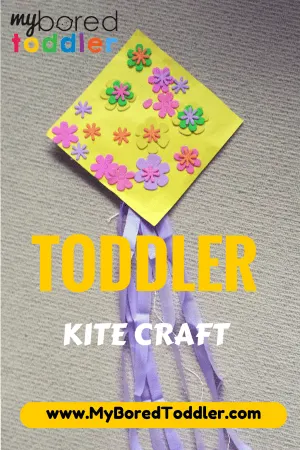 Toddler kite craft - kite crafts for kids- spring kid crafts-  kid crafts - amorecraftylife.com #preschool 