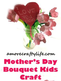 tulip bouquet flower - mother's day craft - kid crafts - acraftylife.com #preschool #craftsforkids #crafts #kidscraft