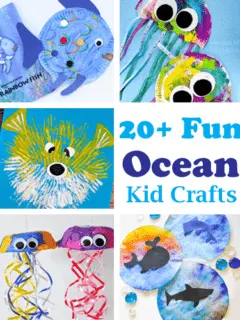 ocean kid craft - amorecraftylife.com #kidscrafts #craftsforkids #preschool
