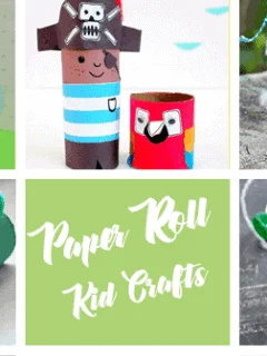 paper roll craft - kids craft- recycle craft - amorecraftylife.com