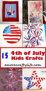 4th of July Kid Crafts - amorecraftylife.com #kidscrafts #craftsforkids #preschool