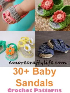 baby sandals crochet patterns - crochet pattern pdf - baby shoes crochet patterns - baby booties - amorecraftylife.com #baby #crochet #crochetpattern