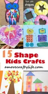 shape kid crafts - ocean kid crafts - crafts for kids - kid craft -#kidscraft #preschool #craftsforkids amorecraftylife.com