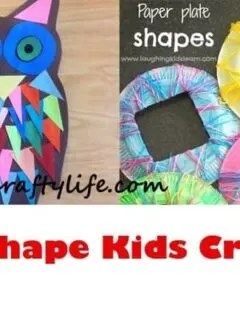 shape kid crafts - ocean kid crafts - crafts for kids - kid craft -#kidscraft #preschool #craftsforkids amorecraftylife.com