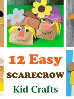 scarecrow kid crafts- fall kid craft - activities recipes math reading books amorecraftylife.com #kidscrafts #craftsforkids #preschool