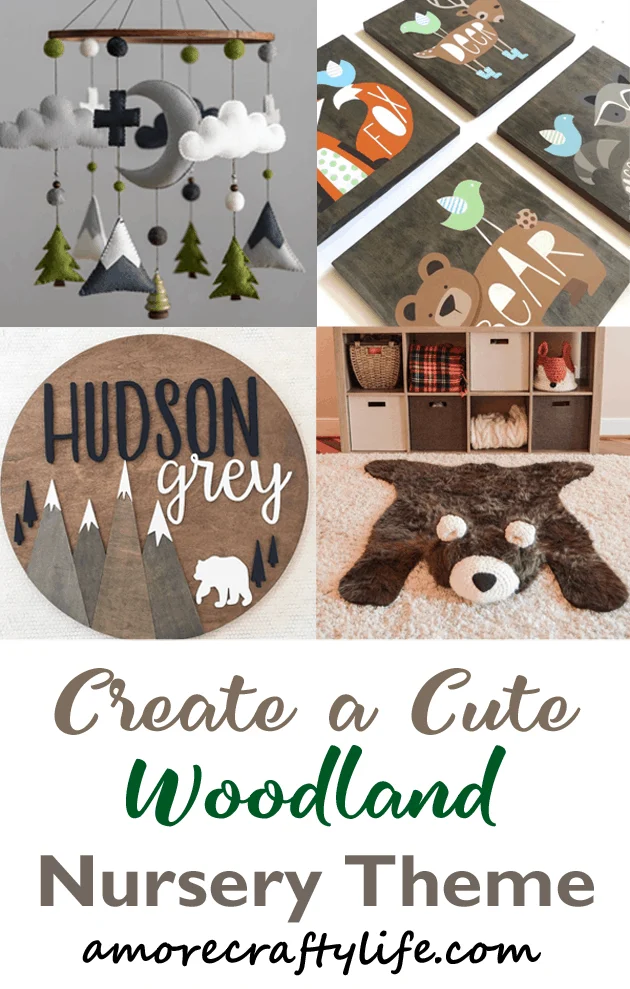 Woodland nursery idea - boy nursery theme - amorecraftylife.com