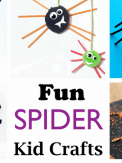 spider kid crafts- fall kid craft - halloween kid craft- crafts for kids - amorecraftylife.com #kidscraft #craftsforkids #preschool