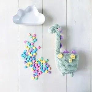 dinosaur crochet pattern - crochet pattern pdf - amorecraftylife.com