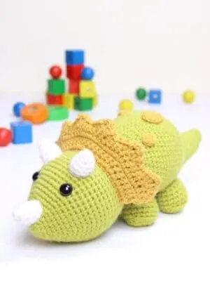 dinosaur crochet patterns - crochet pattern pdf - amorecraftylife.com