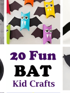 bat kid crafts- fall kid craft - halloween kid craft- crafts for kids - amorecraftylife.com #kidscraft #craftsforkids #preschool