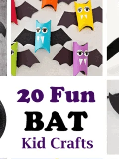 bat kid crafts- fall kid craft - halloween kid craft- crafts for kids - amorecraftylife.com #kidscraft #craftsforkids #preschool