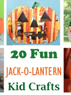 jack-o-lantern kid crafts -fall kid craft - halloween kid craft- crafts for kids - amorecraftylife.com #kidscraft #craftsforkids #preschool