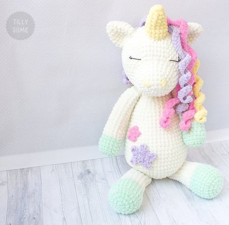 unicorn crochet patterns - crochet pattern pdf - amorecraftylife.com #unicorn #baby #crochet #crochetpattern