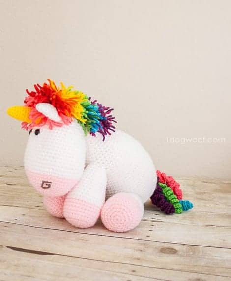 unicorn crochet patterns - crochet pattern pdf - amorecraftylife.com #unicorn #baby #crochet #crochetpattern