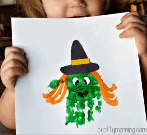witch kid craft - halloween kid craft - fall kid craft #kidscraft #craftsforkids #preschool