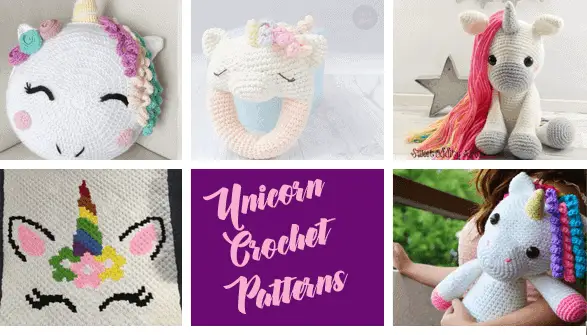 crochet unicorn pattern- crochet pattern pdf - amigurumi amorecraftylife.com #crochet #crochetpattern