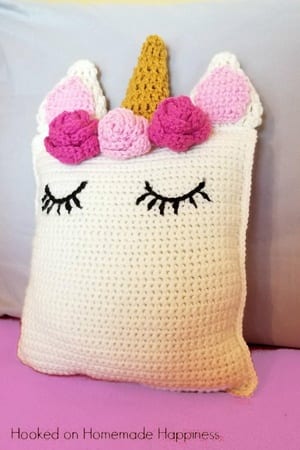 unicorn pillow crochet pattern