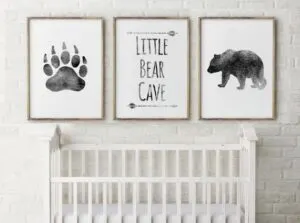 bear nursery ideas - animal nursery - woodland nursery - boy or girl nursery theme - amorecraftylife.com #baby #nursery #woodland