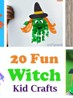 witch kid craft - halloween kid craft - fall kid craft #kidscraft #craftsforkids #preschool