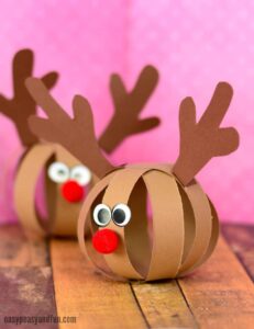 reindeer kid crafts - rudolph kid craft - christmas kid craft - amorecraftylife.com #kidscraft #craftsforkids #preschool