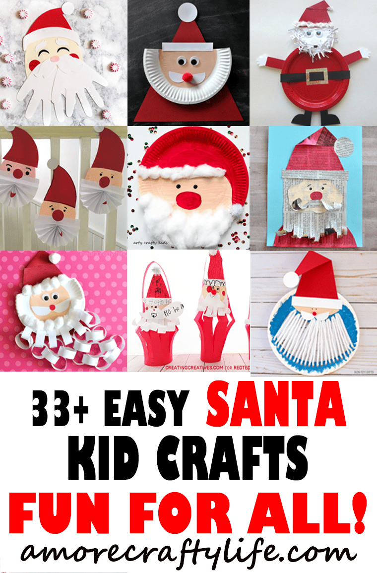 santa crafts for kids