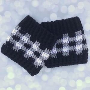 plaid crochet patterns - crochet pattern pdf - boot cuff crochet pattern - amorecraftylife.com #plaid #crochet #crochetpattern