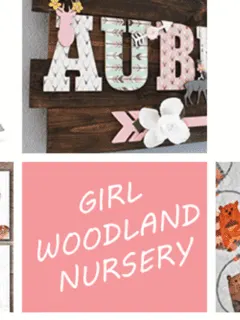girl Woodland nursery idea - girl deer nursery - girl nursery theme - animal nursery decor- amorecraftylife.com #baby #nursery #babygift #woodland