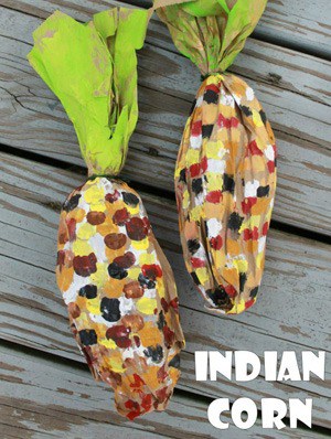 corn kid crafts - harvest kid crafts - fall kid crafts- crafts for kids - morecraftylife.com