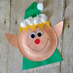 elf kid craft - christmas kid craft - arts and crafts activities - amorecraftylife.com #kidscraft #craftsforkids #christmas #preschool