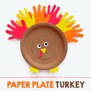 turkey craft for preschoolers - fall kid craft - thanksgiving kid craft - acraftylife.com #kidscraft #craftsforkids #preschool