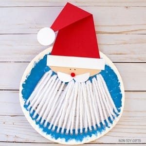 Santa kid craft - christmas kid craft - arts and crafts activities - amorecraftylife.com #kidscraft #craftsforkids #christmas #preschool