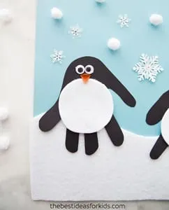 penguin kid crafts - arts and crafts activities -winter kid craft- amorecraftylife.com #kidscraft #craftsforkids #winter #preschool