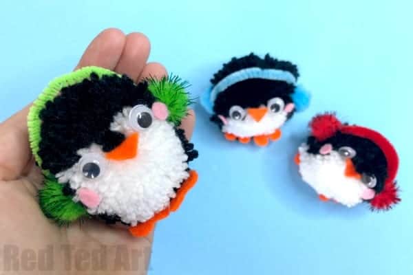 penguin kid crafts - arts and crafts activities -winter kid craft- amorecraftylife.com #kidscraft #craftsforkids #winter #preschool