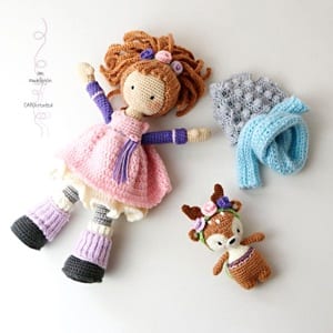 doll crochet patterns - crochet pattern pdf - amigurumi crochet pattern - amorecraftylife.com #doll #crochet #crochetpattern