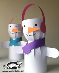 snowman kid crafts - arts and crafts activities -winter kid craft- amorecraftylife.com #kidscraft #craftsforkids #winter #preschool