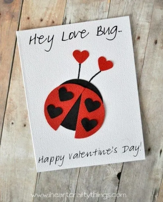 valentines day card kid crafts - arts and crafts activities -valentines day kid craft- amorecraftylife.com #kidscraft #craftsforkids #valentinesday #preschool