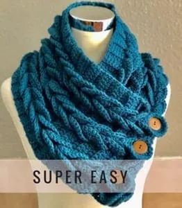 cowl crochet pattern- scarf crochet pattern pdf - amorecraftylife.com #crochet #crochetpattern