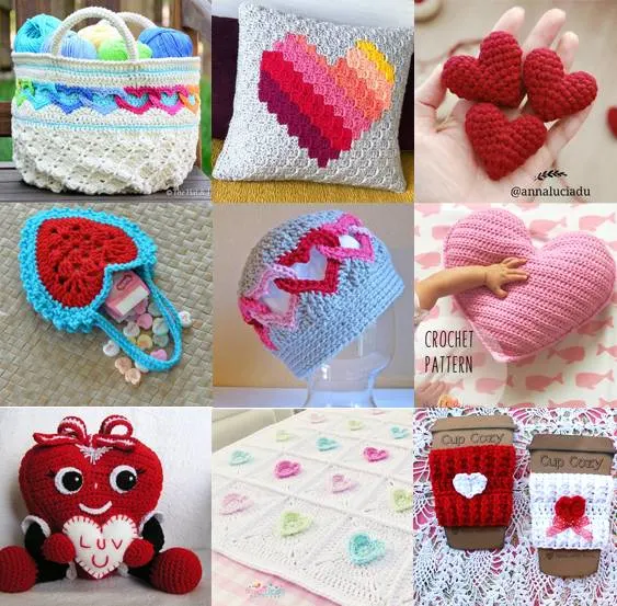 crocheted heart 
