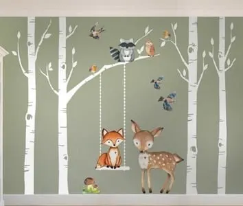 woodland nursery ideas- boy nursery theme - animal nursery - amorecraftylife.com #baby #nursery #babygift #babyboy