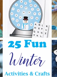 winter activities - arts and crafts activities -winter kid craft- amorecraftylife.com #kidscraft #craftsforkids #winter #preschool