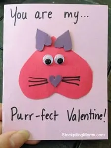 valentines day card kid crafts - arts and crafts activities -valentines day kid craft- amorecraftylife.com #kidscraft #craftsforkids #valentinesday #preschool