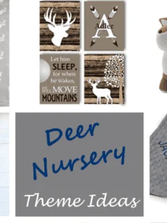 boy deer nursery -Woodland nursery idea - boy nursery theme - animal nursery - amorecraftylife.com #baby #nursery #babygift #woodland