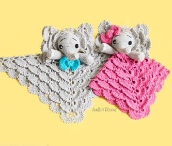 baby Lovey Crochet Patterns - Cute Gifts - A More Crafty Life - baby blanket #crochet #crochetpattern #baby
