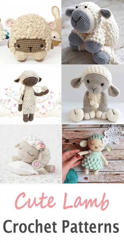 lamb crochet pattern- easter crochet pattern pdf - amigurumi amorecraftylife.com #crochet #crochetpattern