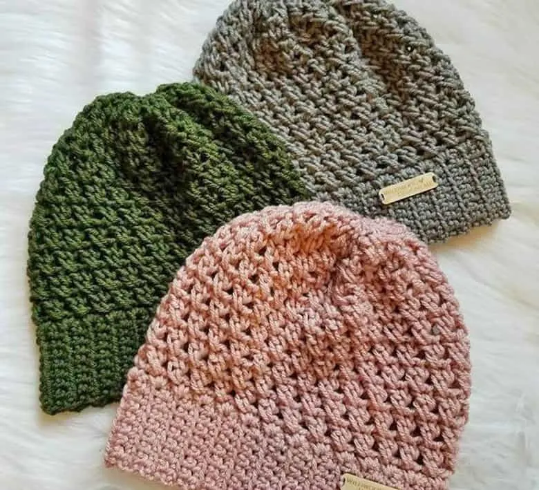 beginner hat crochet patterns - beanie crochet patterns - winter hat crochet patterns - crochet pattern pdf - amorecraftylife.com #crochet #crochetpattern